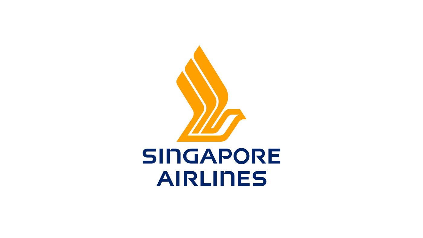 Finished gold Singapore Airlines logo reveal